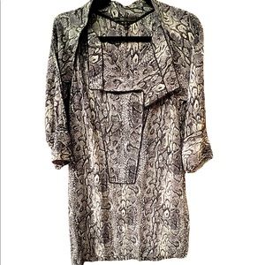 BCBG Max Azria rare snakeskin pattered dress